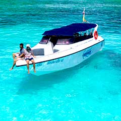 Kahung Beach, Coral Island Phuket tour Speedboat